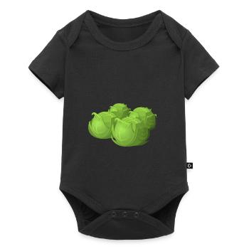 salad salad lettuce halloween vegetables vegetables7 - Baby Premium short-sleeve bodysuit - black - Front