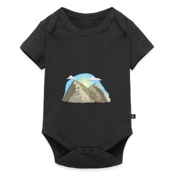 climbing ladder climbing ladder cycling mountain s - Baby Premium short-sleeve bodysuit - black - Front