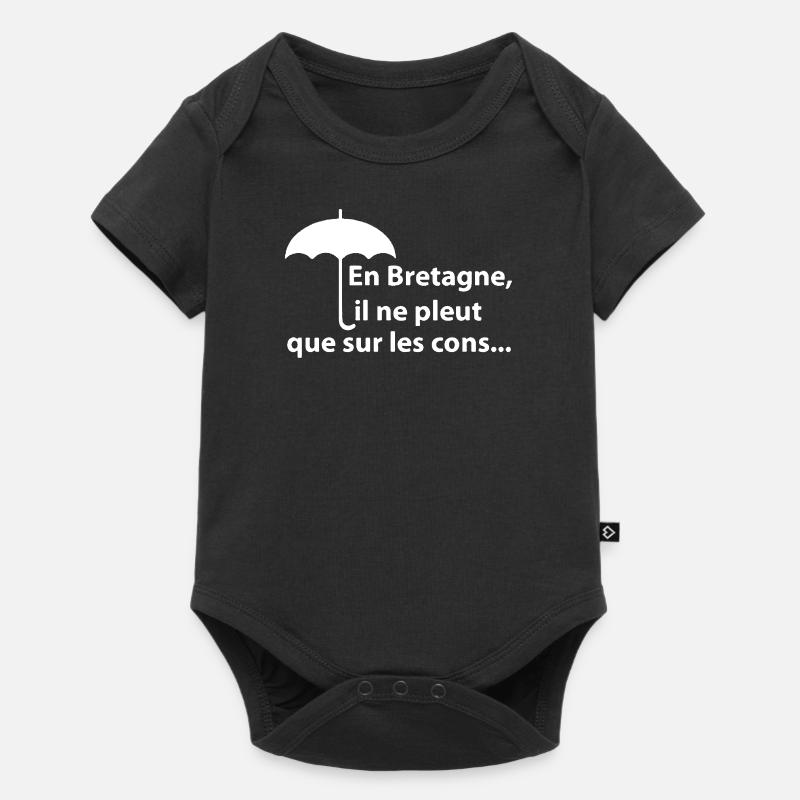 Bretagne cons - Body à manches courtes Premium Bébé - noir