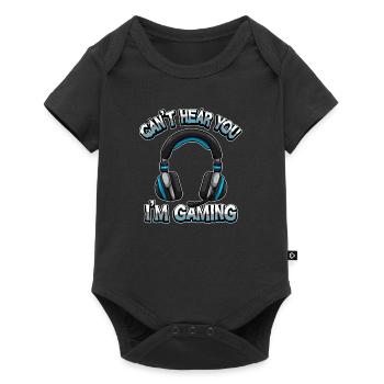 Can't Hear You I'm Gaming - Gamer Headset Sound - Baby Premium short-sleeve bodysuit - black - Front