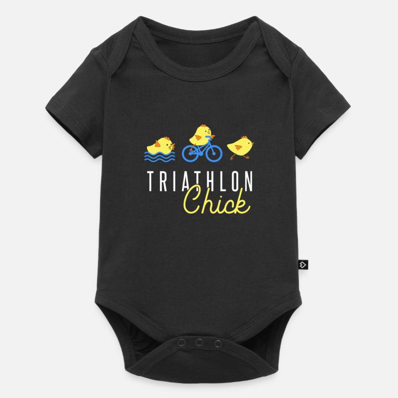 Triathlon - Baby Premium Kurzarmbody - Schwarz