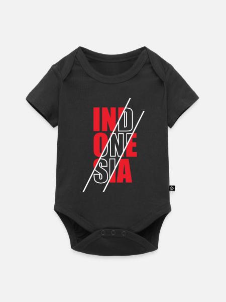 Indonesien - Baby Premium Kurzarmbody - Schwarz