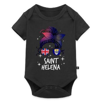 Sainte-Hélène - Body à manches courtes Premium Bébé - noir - Devant