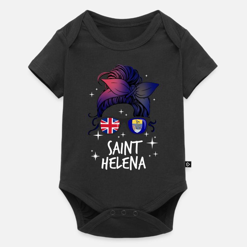 Saint Helena - Baby Premium short-sleeve bodysuit - black