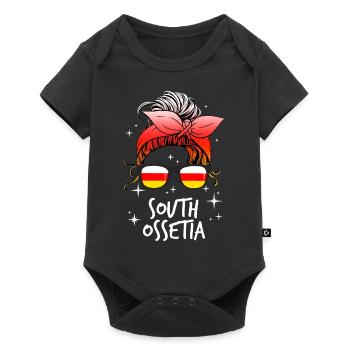Ossétie du Sud - Body à manches courtes Premium Bébé - noir - Devant