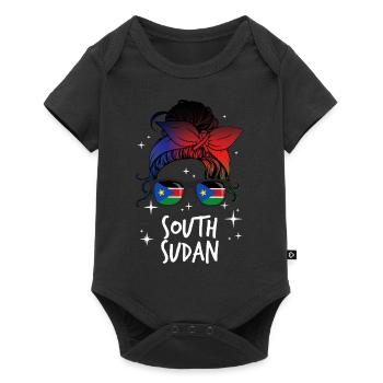 South Sudan - Baby Premium short-sleeve bodysuit - black - Front