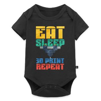 3D Printing - Baby Premium short-sleeve bodysuit - black - Front