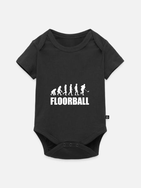 Floorball - Baby Premium Kurzarmbody - Schwarz