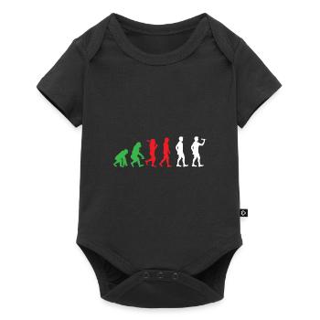 Drôle de fléchettes Fléchettes cadeaux - Body à manches courtes Premium Bébé - noir - Devant