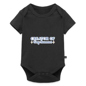 Creator of Tiny Humans Cute Mom Design - Baby Premium short-sleeve bodysuit - black - Front