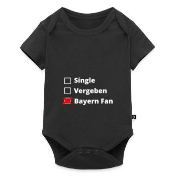 Bayern Fan statt vergeben - Baby Premium Kurzarmbody - Schwarz - Vorne