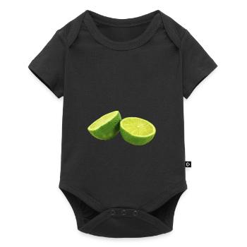 citron lime citron veggie Veggie agrumes - Body à manches courtes Premium Bébé - noir - Devant