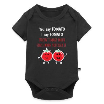 Tomato Shirt You Say Tomato I Say Funny Tee - Baby Premium short-sleeve bodysuit - black - Front