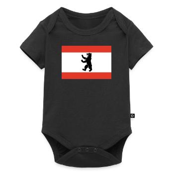 Berlin - Baby Premium Kurzarmbody - Schwarz - Vorne