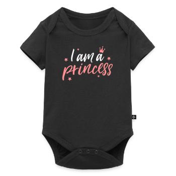 I am a princess - Baby Premium short-sleeve bodysuit - black - Front