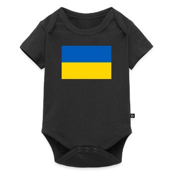 Ukraine drapeau ukrainien drapeau - Body à manches courtes Premium Bébé - noir - Devant