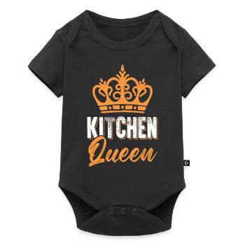 faire cuire la reine reine en disant - Body à manches courtes Premium Bébé - noir - Devant