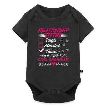 Funny His and Her Gift Civil Engineer - Baby Premium short-sleeve bodysuit - black - Front