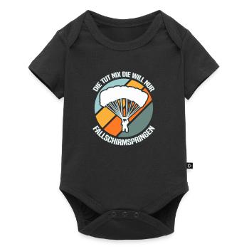 Skydiving Skydiver - Baby Premium short-sleeve bodysuit - black - Front