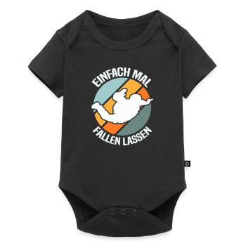Skydiving Skydiver - Baby Premium short-sleeve bodysuit - black - Front