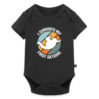 Skydiving Skydiver - Baby Premium short-sleeve bodysuit - black - Front