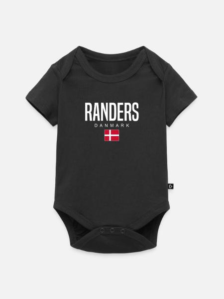 Randers Dänemark - Baby Premium Kurzarmbody - Schwarz