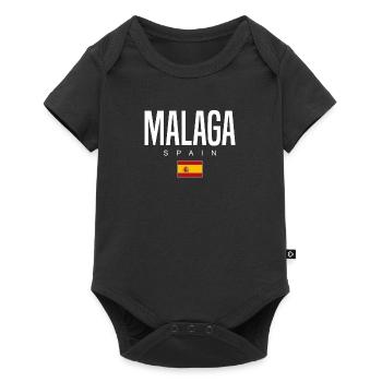 Malaga, Spain - Baby Premium short-sleeve bodysuit - black - Front