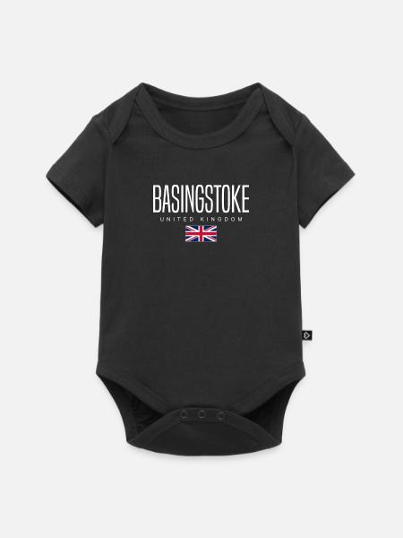 Basingstoke Vereinigtes Königreich - Baby Premium Kurzarmbody - Schwarz