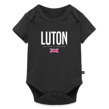Luton, Royaume-Uni - Body à manches courtes Premium Bébé - noir - Devant