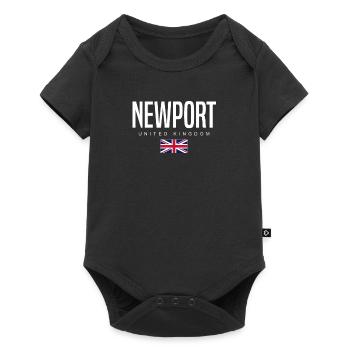 Newport, Royaume-Uni - Body à manches courtes Premium Bébé - noir - Devant