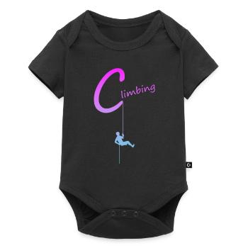 klettern climbing - Baby Premium Kurzarmbody - Schwarz - Vorne
