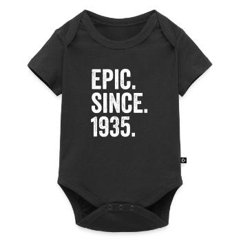 Épique Depuis 1935 Année de naissance Anniversaire - Body à manches courtes Premium Bébé - noir - Devant