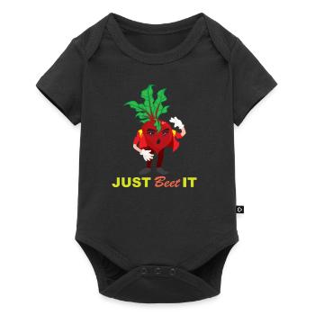 légumes drôles tendance betterave rouge drôle cadeau - Body à manches courtes Premium Bébé - noir - Devant