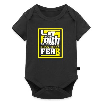 Que ta foi soit plus grande Bthan Fear - Christianisme - Body à manches courtes Premium Bébé - noir - Devant