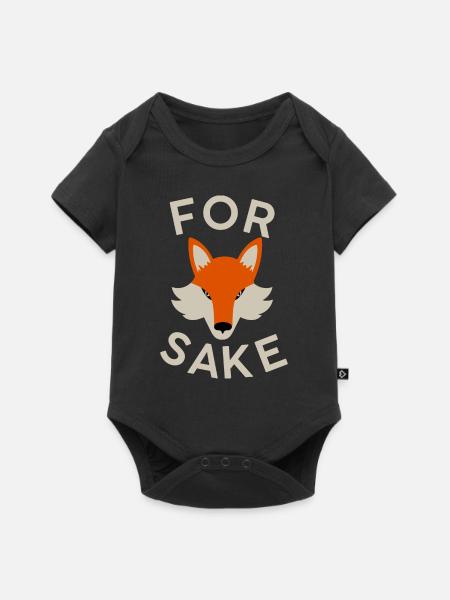 Fuchs Sake - Baby Premium Kurzarmbody - Schwarz