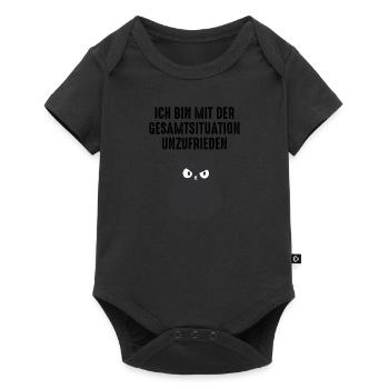 Ich Bin Mit Der Gesamtsituation Unzufrieden Katze - Baby Premium Kurzarmbody - Schwarz - Vorne