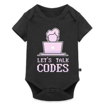Programmierer Coder Software Entwickler - Baby Premium Kurzarmbody - Schwarz - Vorne