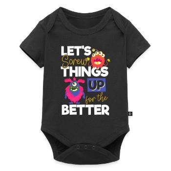 Evil Comic Funny Sister - Baby Premium short-sleeve bodysuit - black - Front