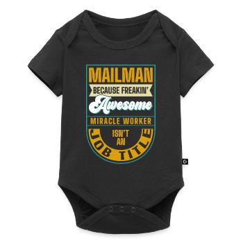 Postman Profession Letters Letter carrier - Baby Premium short-sleeve bodysuit - black - Front