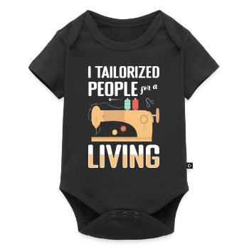 Sewing Needle Suit Sewing Machine - Baby Premium short-sleeve bodysuit - black - Front