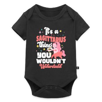 Zodiac Sign Astrology Star Moon - Baby Premium short-sleeve bodysuit - black - Front