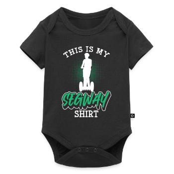Scooter Riding Fun Activities - Baby Premium short-sleeve bodysuit - black - Front
