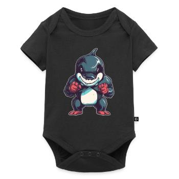 killer whale - Baby Premium short-sleeve bodysuit - black - Front