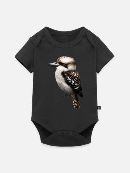 Süßer Kookaburra - Baby Premium Kurzarmbody - Schwarz