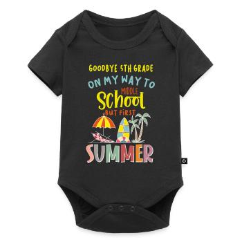 Farewell to 5th grade - Hello middle school! - Baby Premium short-sleeve bodysuit - black - Front
