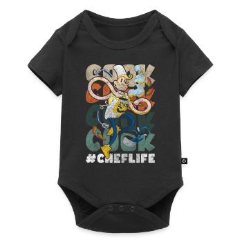 Chef Chef Art Culinaire Goût - Body à manches courtes Premium Bébé - noir - Devant