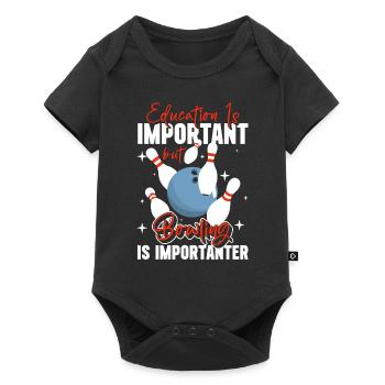 Bowler Bowling Alley - Baby Premium short-sleeve bodysuit - black - Front