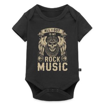Rock, Hardrocker, Heavy Metal - Body à manches courtes Premium Bébé - noir - Devant