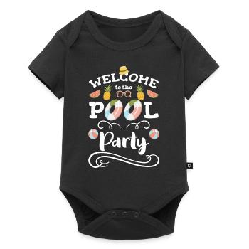 Swimming Water Garden Party - Baby Premium short-sleeve bodysuit - black - Front