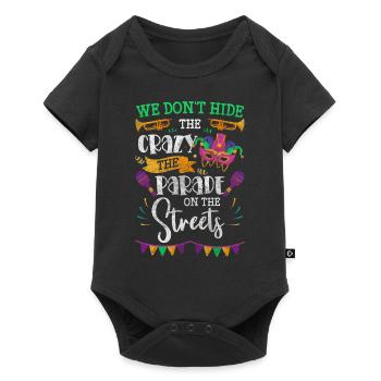 Mardi Gras Street Festival New Orleans Fun - Baby Premium short-sleeve bodysuit - black - Front